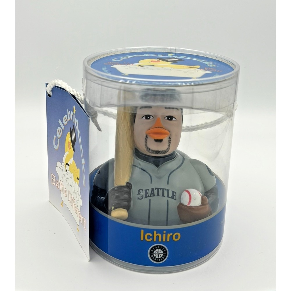Ichiro Suzuki CelebriDucks Rubber Duck Seattle Mariners With Tube & Tag